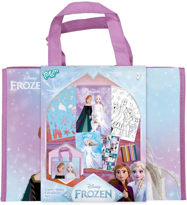 Totum disney frozen xl vakantiemap - tekenen - stickers - kleuren - 40-delig - 34 x 26 cm - speelgoed kinderen - knutselen - voor meisjes en jongens - ook voor kleuters - vanaf 3 jaar -