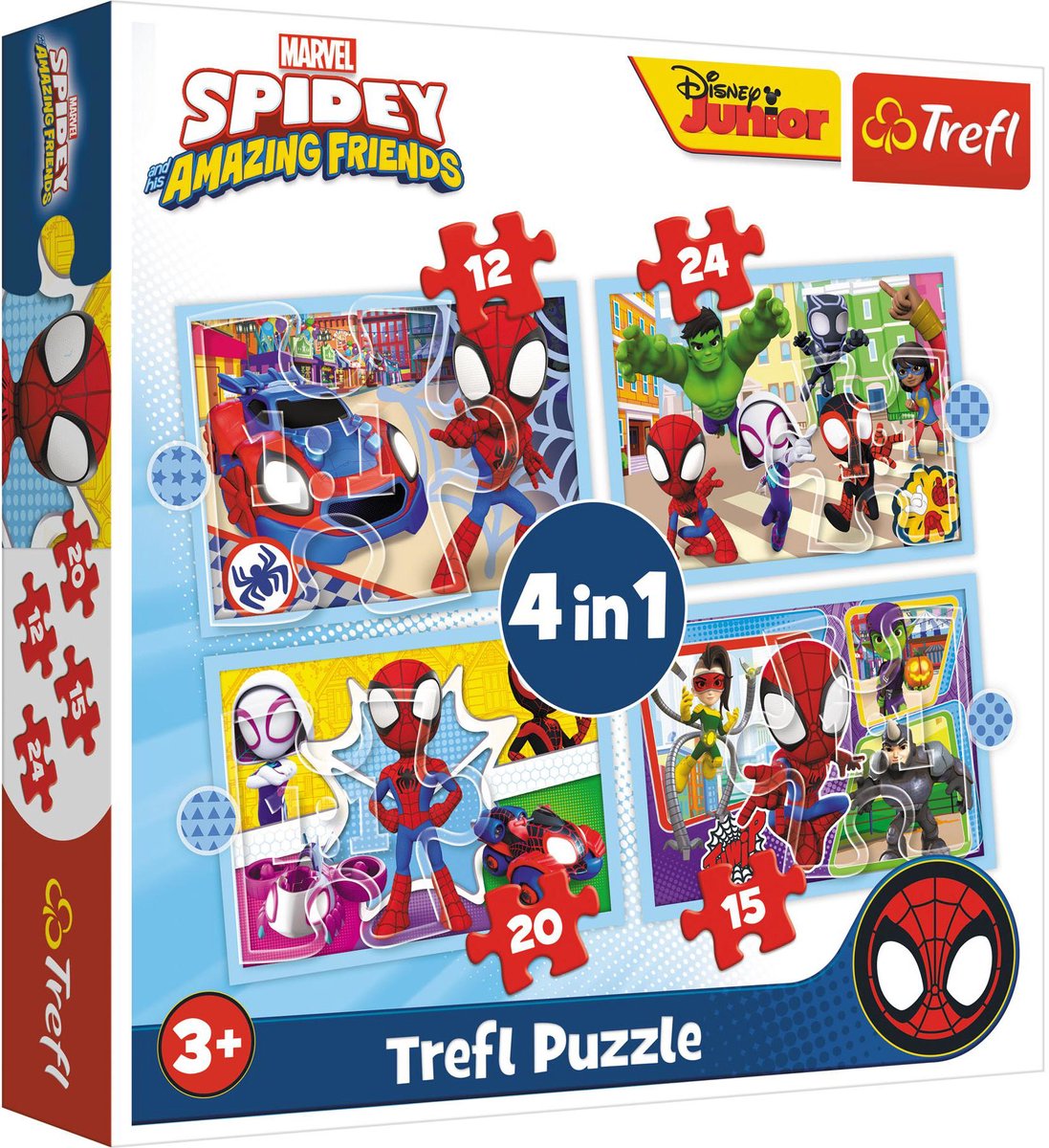 Trefl puzzel spidey en vrienden 4 in 1