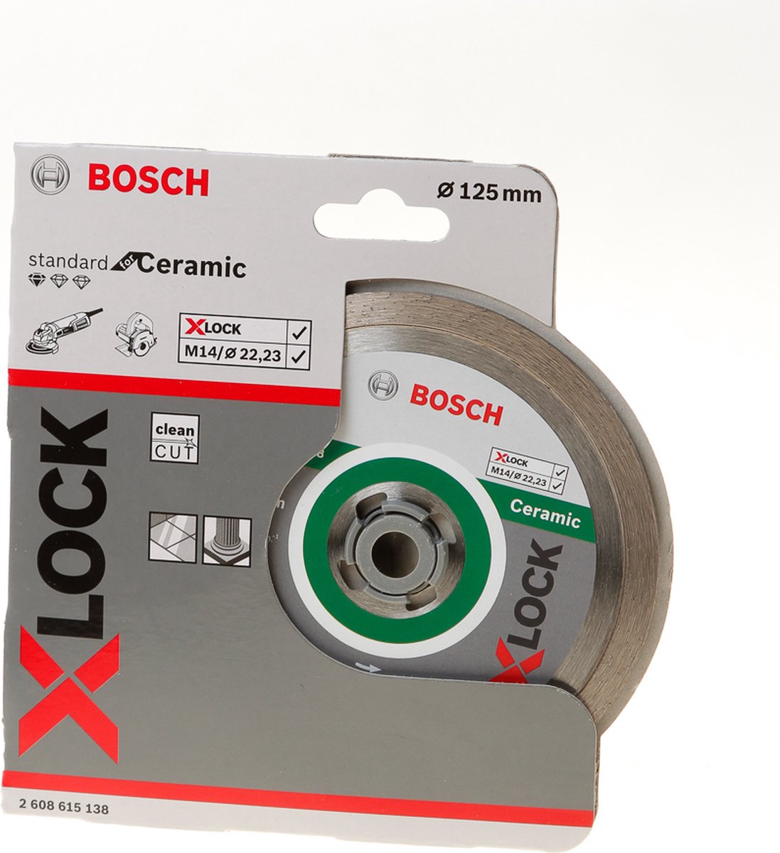 Bosch 2608615138 x-lock diamantschijf standard for ceramic - 125mm