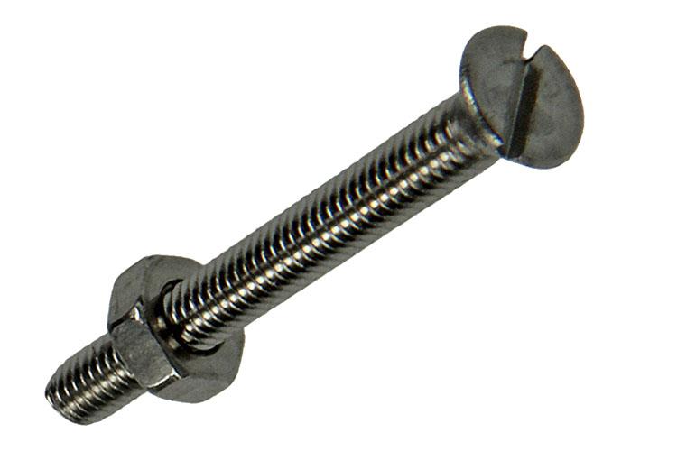 Mack 1019803 - metaalschroef verz. kop + moer rvs 15 st m3x25 | 10 stuks