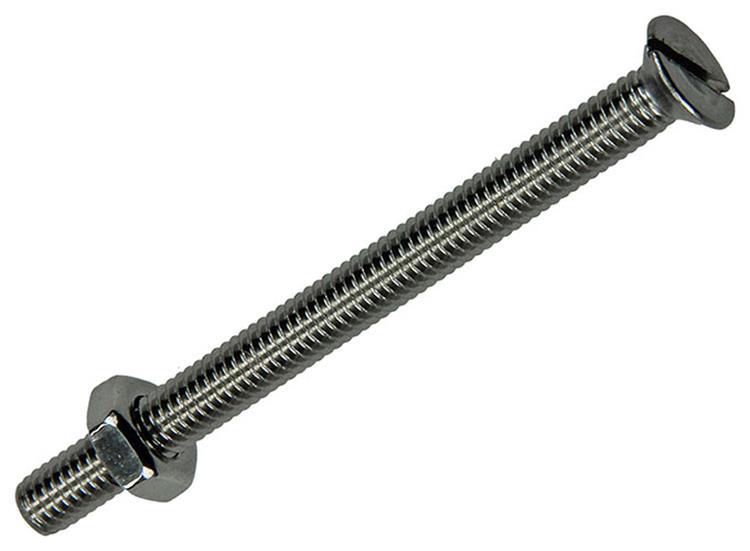 Mack 1019809 - metaalschroef verz. kop + moer rvs 7 st m4x50 | 10 stuks