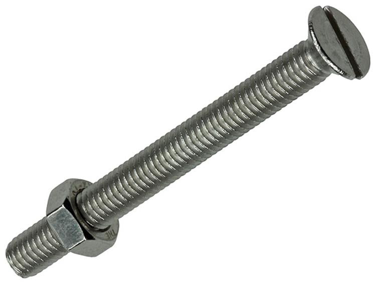 Mack 1019813 - metaalschroef verz. kop + moer rvs 4 st m5x50 | 10 stuks