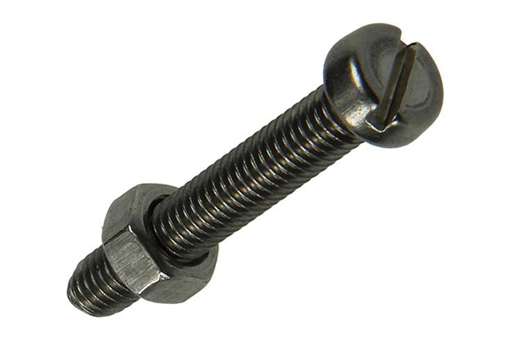 Mack 1019826 - metaalschroef cyl. kop + moer rvs 6 st m5x30 | 10 stuks