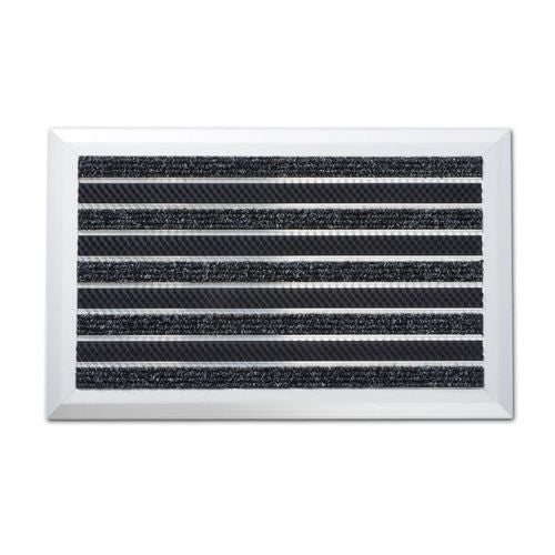 Entreemat professionele line optimum antraciet, zilver