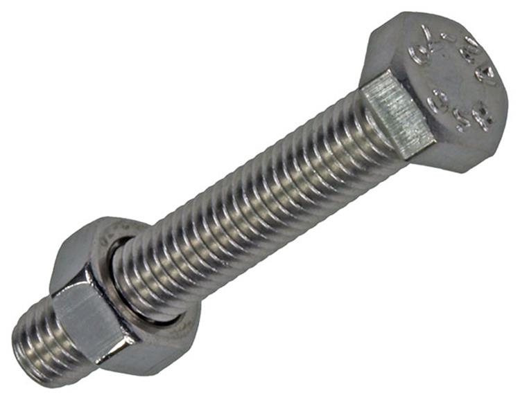 Mack 1019839 - tapbout + moer roestvrijstaal 5 st m5x30 | 10 stuks