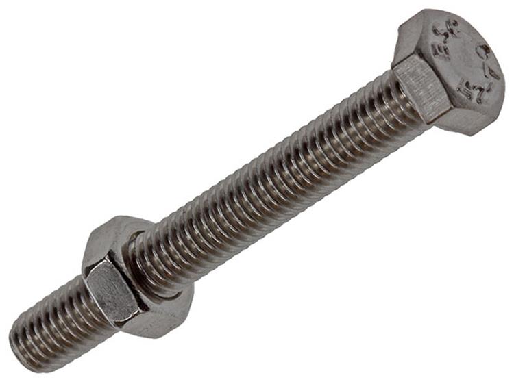 Mack 1019840 - tapbout + moer roestvrijstaal 5 st m5x40 | 10 stuks