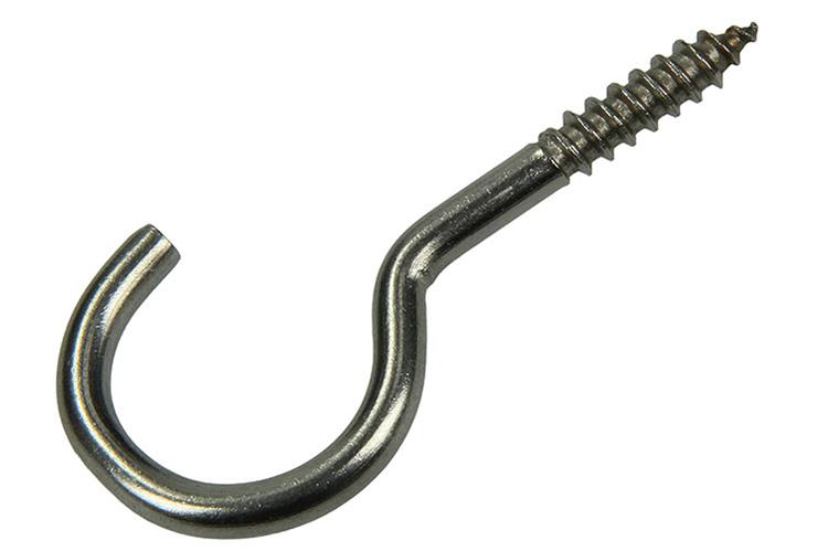 Mack 1019898 - schroefhaak roestvrijstaal 2 st 5,0x40 mm | 10 stuks
