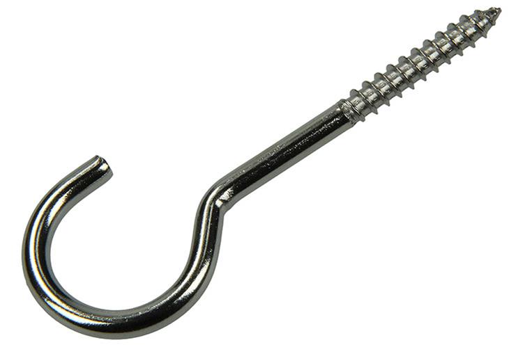 Mack 1019899 - schroefhaak roestvrijstaal 1 st 6,0x60 mm | 5 stuks