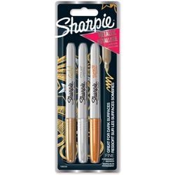 Permanent markers assortiment sharpie pk3