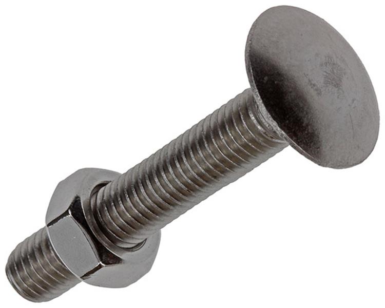 Mack 1019916 - houtbout + moer roestvrijstaal 3 st m8 x 50 mm | 5 stuks