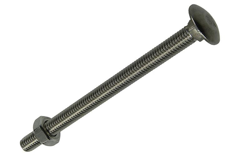 Mack 1019921 - houtbout + moer roestvrijstaal 1 st m10 x 130mm | 10 stuks