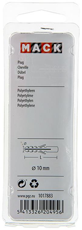 Mack 1017883 - plug polyethyleen 8 st 10 mm | 5 stuks