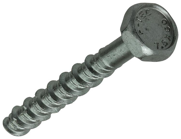 Mack 1019959 - betonschroef verzinkt 6kant 4st 7,5 x 60 mm | 5 stuks