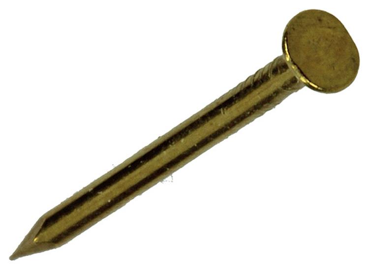 Mack 1017922 - nagel platte kop messing 100gr1,2 x 20 mm | 5 stuks