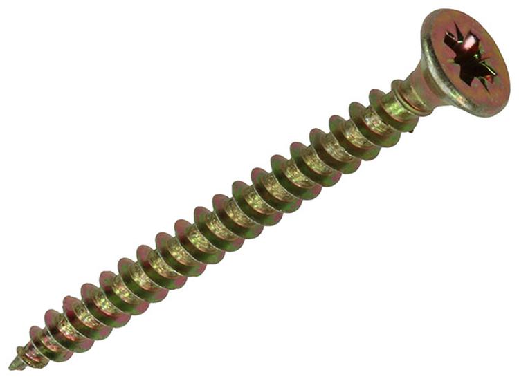 Mack 1017974 - spaanplaatschroef vz kop geelverz. 37st 4,0 x 45 mm | 5 stuks