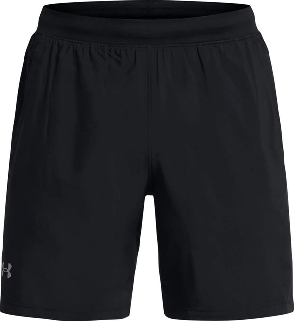 Under armour ua launch 7'' shorts heren sportbroek - zwart - wit l