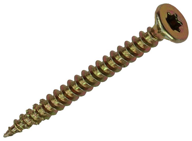 Mack 1018012 - spaanplschr.vzkop-zelfb. geelverz. 35 st 4,0 x 45 mm | 5 stuks