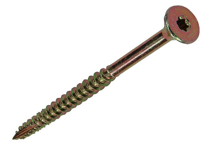 Mack 1018028 - spaanplschr.vzkop-zelfb. geelverz. 18 st 6,0 x 80 mm | 5 stuks