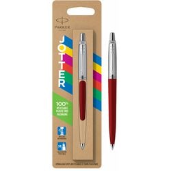 Parker originele jotter-balpen - medium punt - blauwe inkt - klassieke rode afwerking - 1 stuk