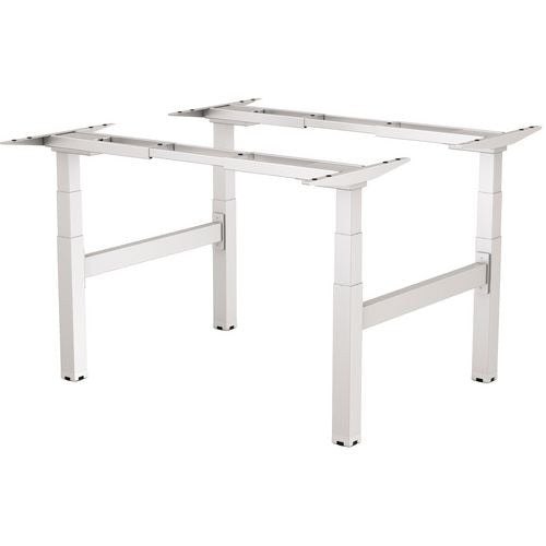 Fellowes zit-sta bureau 96960 zilver gepoedercoat staal