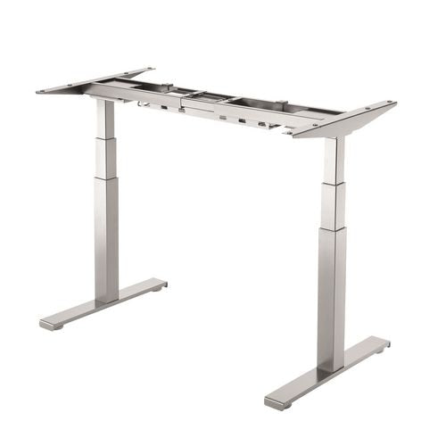 Fellowes zit-sta bureau 96940 zilver t-voet