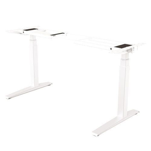 Fellowes zit-sta bureau 97470 wit staal