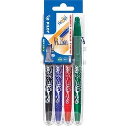 Pilot frixion - rollerbal pennenset - zwart blauw groen rood - 4 stuks