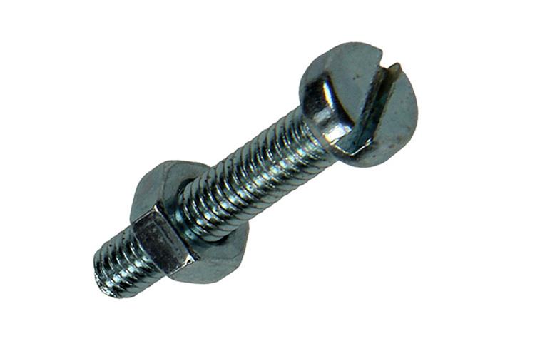 Mack 1018091 - metaalschroef cyl. kop + moer verz. 55 st m4 x 20 mm | 5 stuks