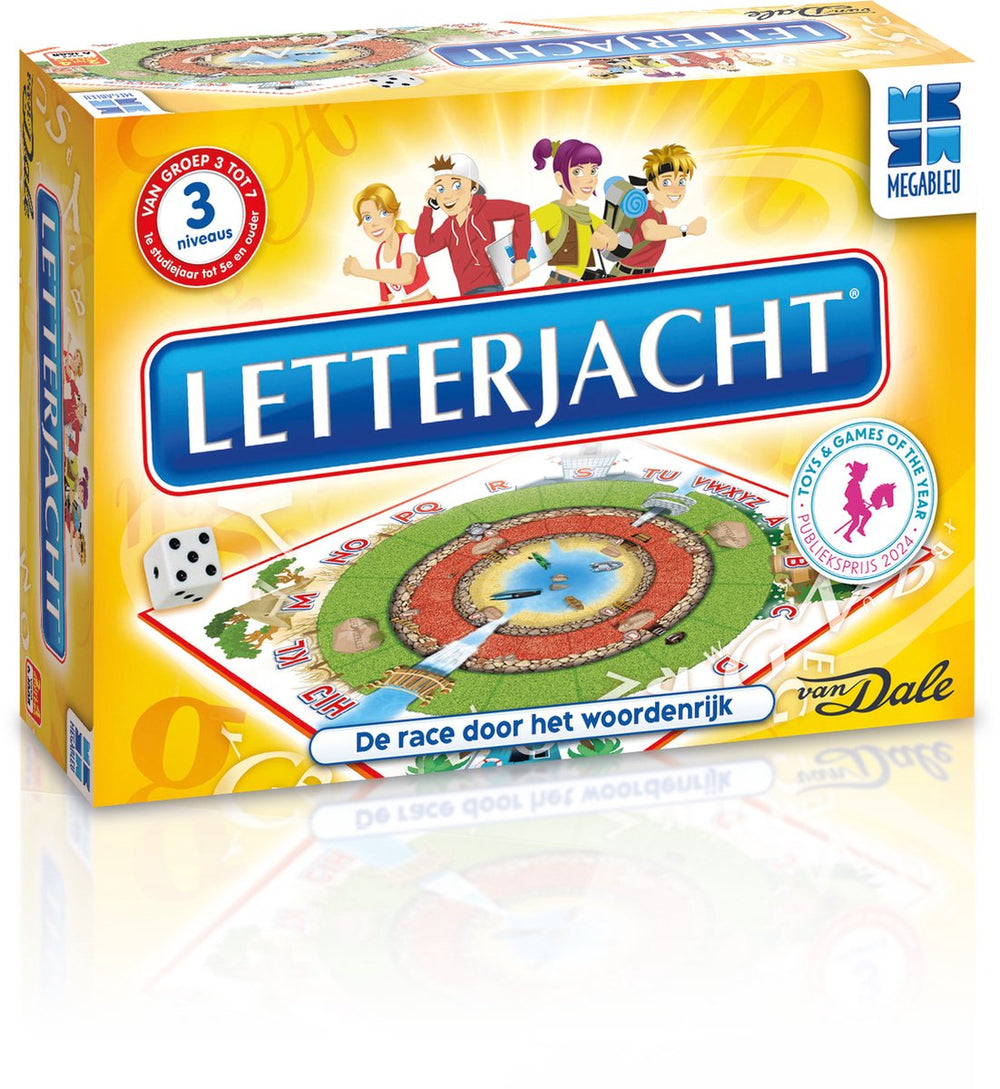 Megableu letterjacht bordspel