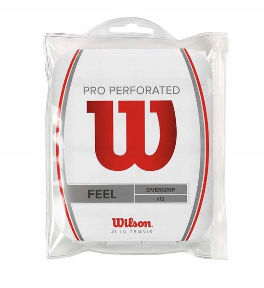 Wilson pro geperforeerde overgrip wit 12 stuks