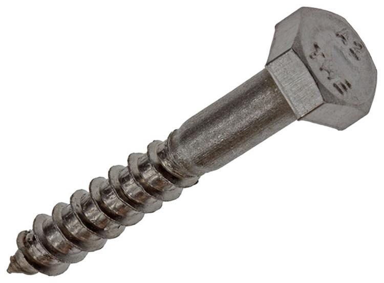 Mack 1020008 - houtdraadbout roestvrijstaal 14 st 6 x 40 mm | 5 stuks