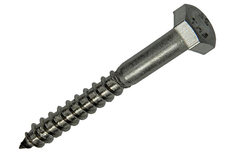 Mack 1020009 - houtdraadbout roestvrijstaal 12 st 6 x 50 mm | 5 stuks