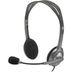 Logitech 981-000593 h111 stereoheadset, bedraad, callcenter, 20 - 20000 Hz, headset, grijs