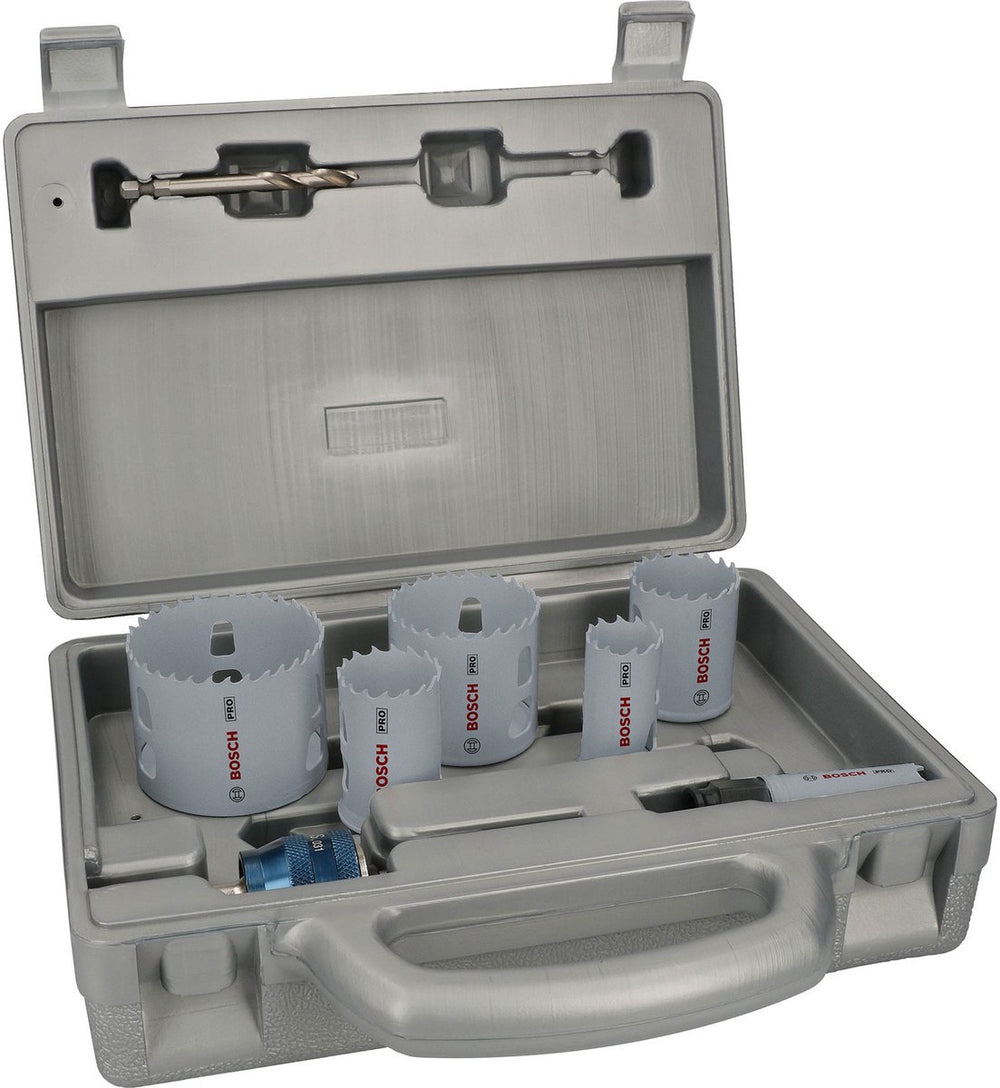 Bosch pro multi materiaal pc plus 9-delige gatenzaagset - 2608594...