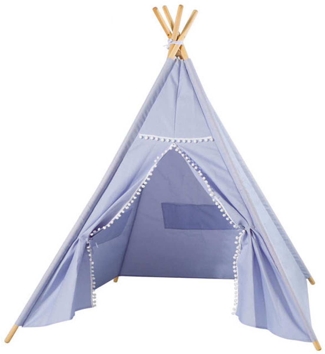 Lobbes speelgoed bv luxe tipi tent blauw met lichtjes, 128cm