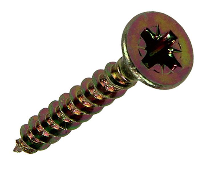Mack 1020091 - spaanplaatschroef vz kop geel vz 200 st 4,0 x 25 mm | 5 stuks