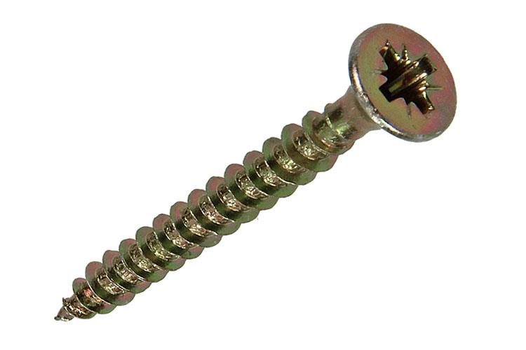 Mack 1020093 - spaanplaatschroef vz kop geelvz 200 st 4,0 x 35 mm | 5 stuks