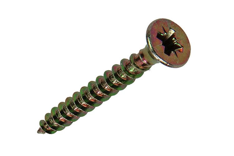 Mack 1020103 - spaanplaatschroef vz kop geel vz 200 st 4,5 x 35 mm | 5 stuks