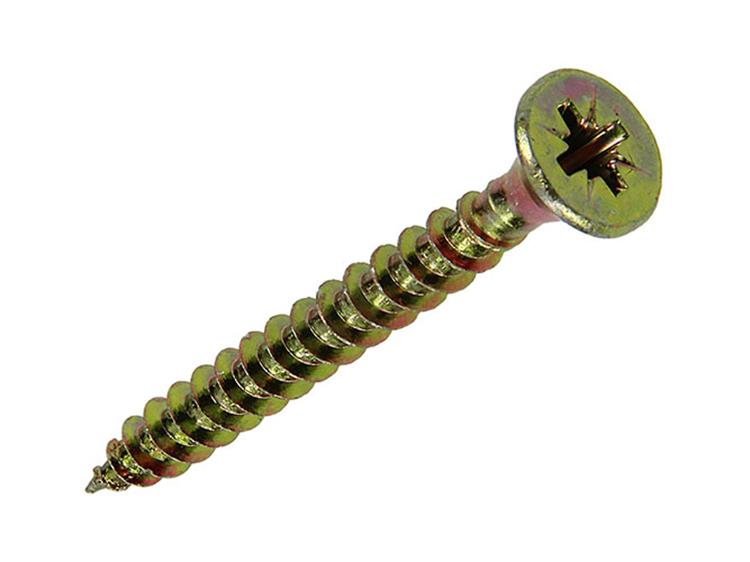Mack 1020114 - spaanplaatschroef vz kop geel vz 200 st 5,0 x 45 mm | 3 stuks