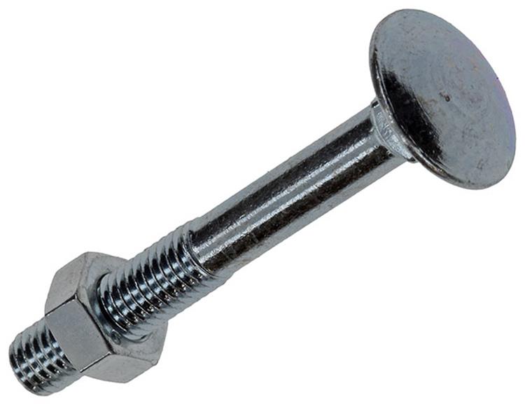 Mack 1020193 - houtbout + moer verzinkt 40 stm5 x 40 mm | 5 stuks