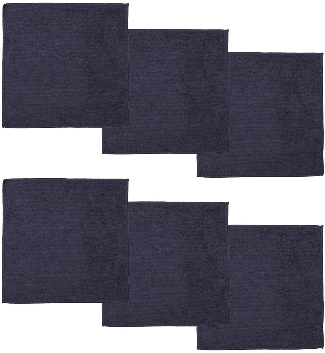 Merkloos sans marque ddddd - microvezeldoek billie - 30x30 cm - blauw - 6 stuks