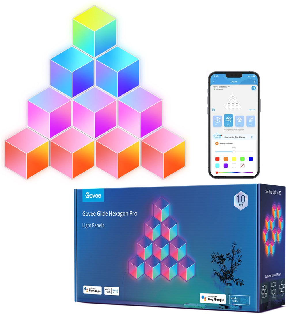 Govee H6066 Glide Hexa LED-lichtpanelen 10-pack