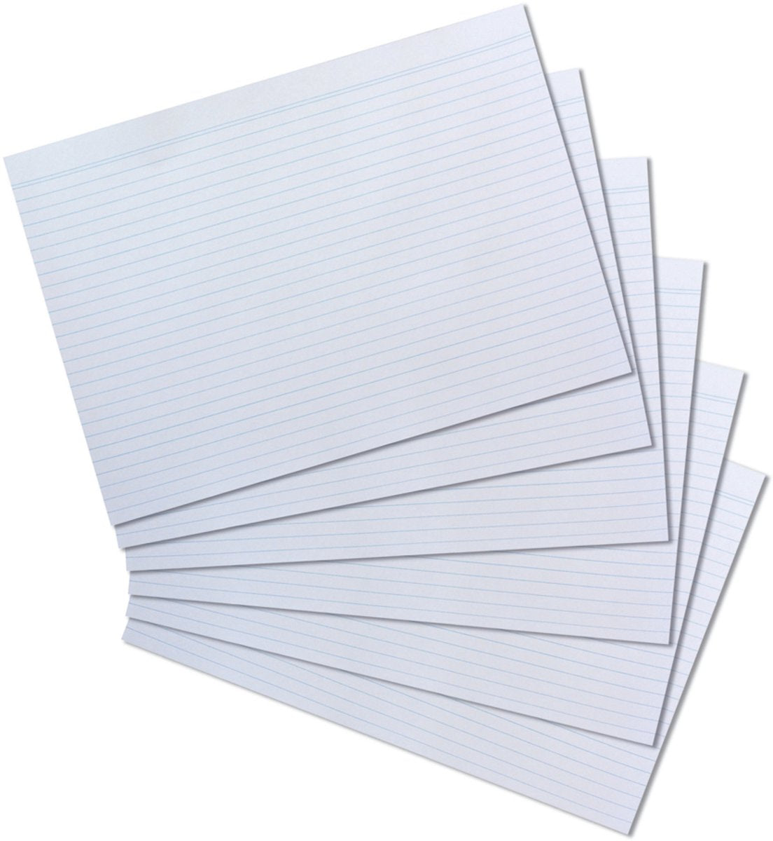 Herlitz indexkaarten - din a4 - gelinieerd - wit - 100st.