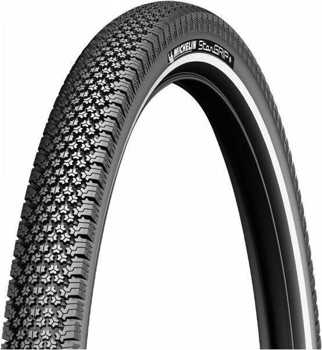 Michelin Star Grip Draadband, zwart, Protek HD anti-lek, 700x35C