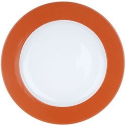 Bord nova ocean white, oranje porselein