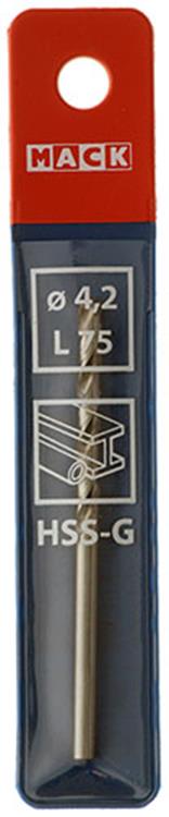 Mack 1018404 - metaalboor hss g din 338 ø 4,2 x 75 mm | 5 stuks