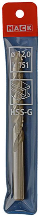 Mack 1018417 - metaalboor hss g din 338 ø 12,0 x 151 mm | 5 stuks