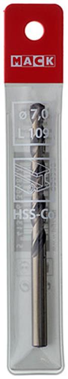 Mack 1018430 - metaalboor hss co5% din 338 ø 7,0 x 109 mm | 5 stuks
