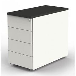 Bureauladeblok kerkmann 4192 hout antraciet, wit