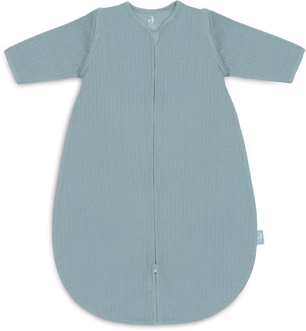 Jollein baby slaapzak zomer met afritsbare mouw 90cm - rond - ajour sea green - zomerslaapzak